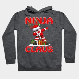 Ninja Santa Claus Reindeer Christmas Matching Costume Hoodie